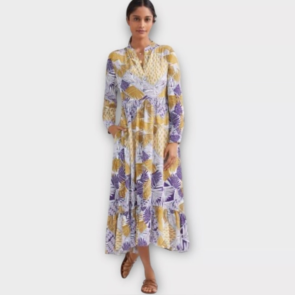 Mare Mare x Anthropologie Lynda Long Floral Resort Maxi Dress Gown sz XS
